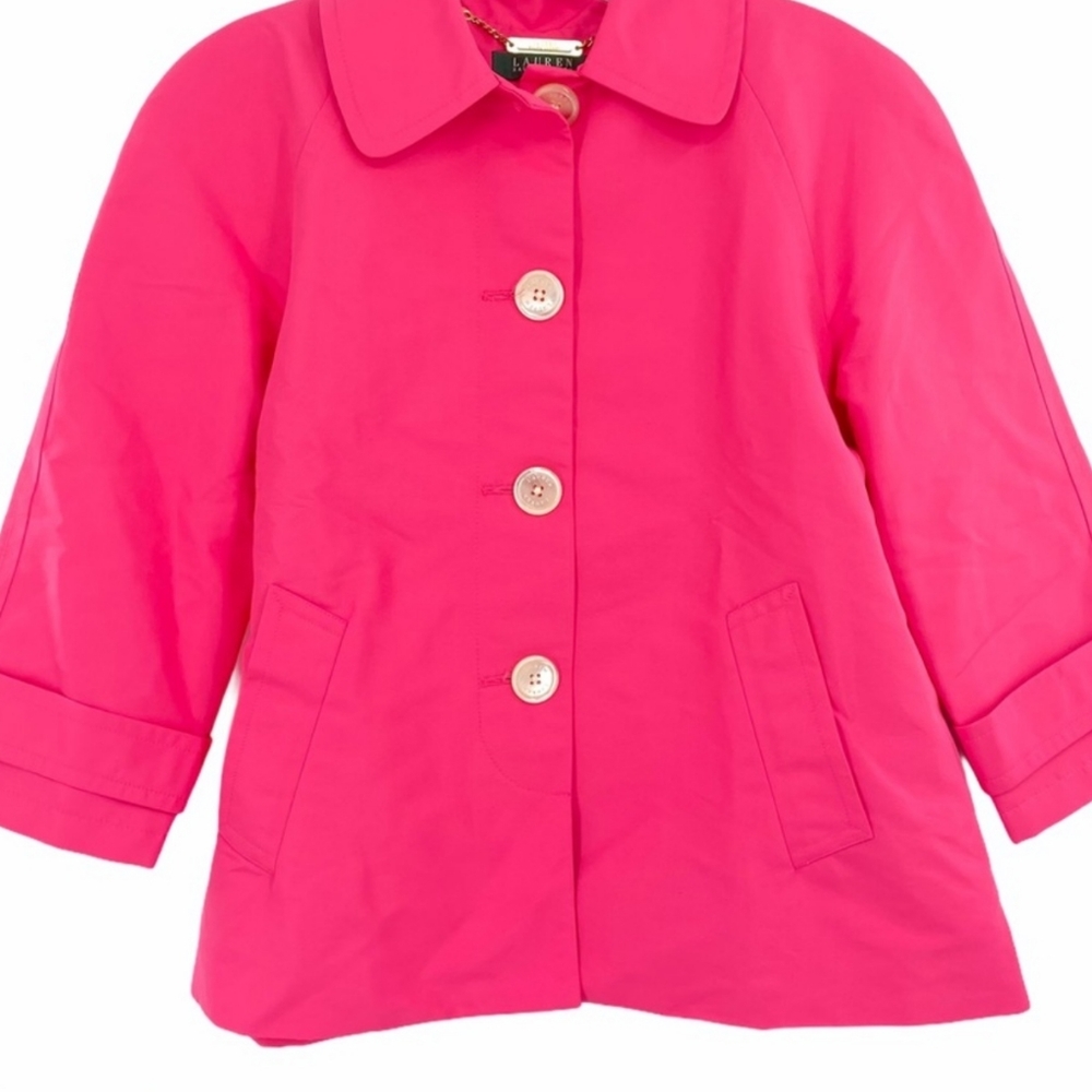 RALPH LAUREN Pink Cropped Spring Jacket Coat NWOT